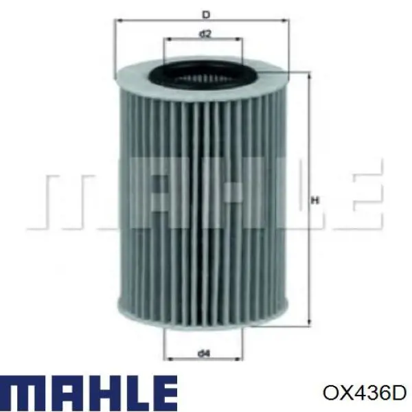 OX436D Mahle Original filtro de aceite