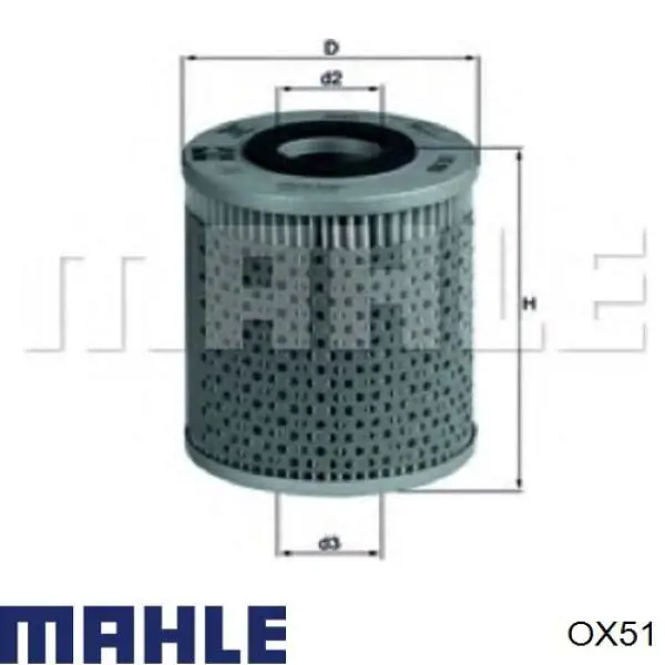 OX51 Mahle Original filtro de aceite