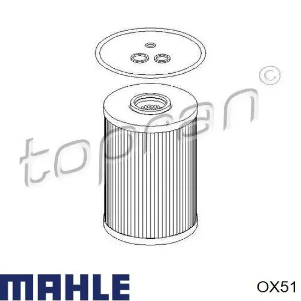 Filtro de aceite Mahle Original OX51 precio, desde 4,79 EUR