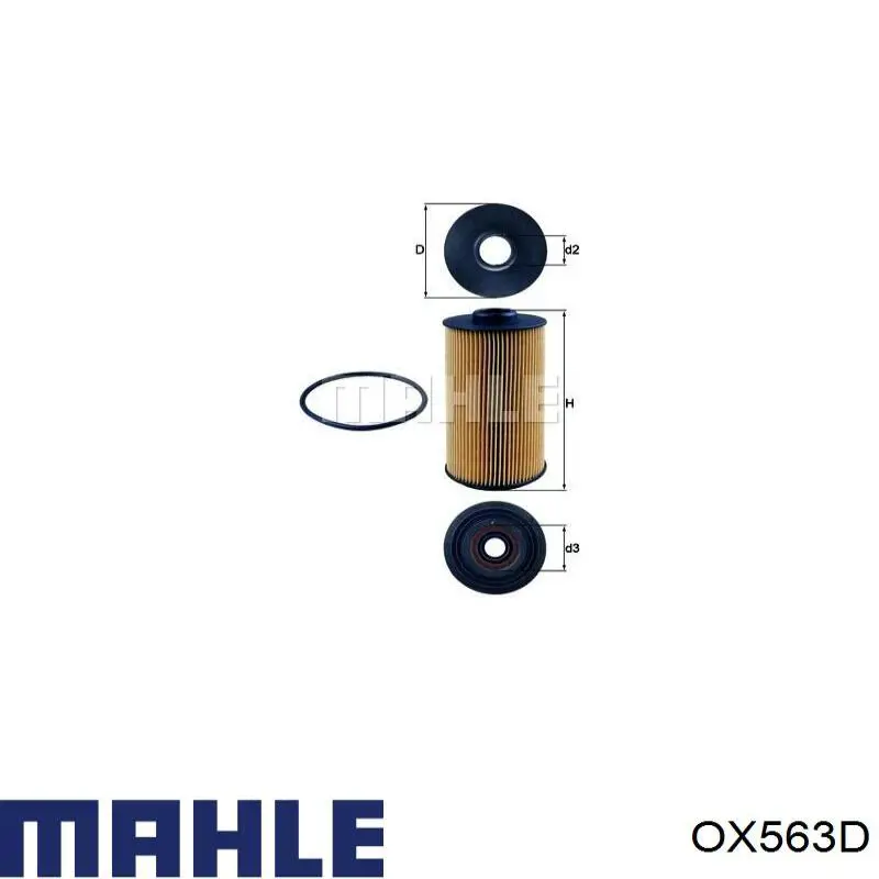 Filtro de aceite motor Mahle Original OX563D