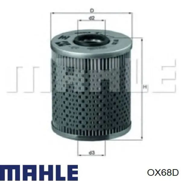 OX68D Mahle Original Filtro aceite
