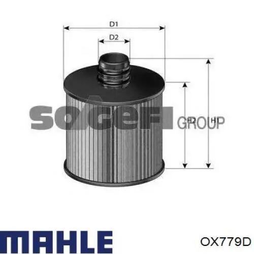 Filtro de aceite Mahle Original OX779D precio, desde 11,73 EUR