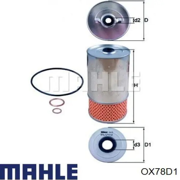 Comprar OX78D1 Mahle Original Filtros de aceite