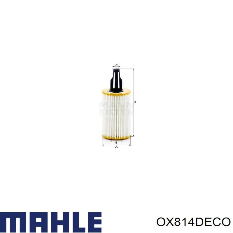 OX814D ECO Mahle Original filtro de aceite