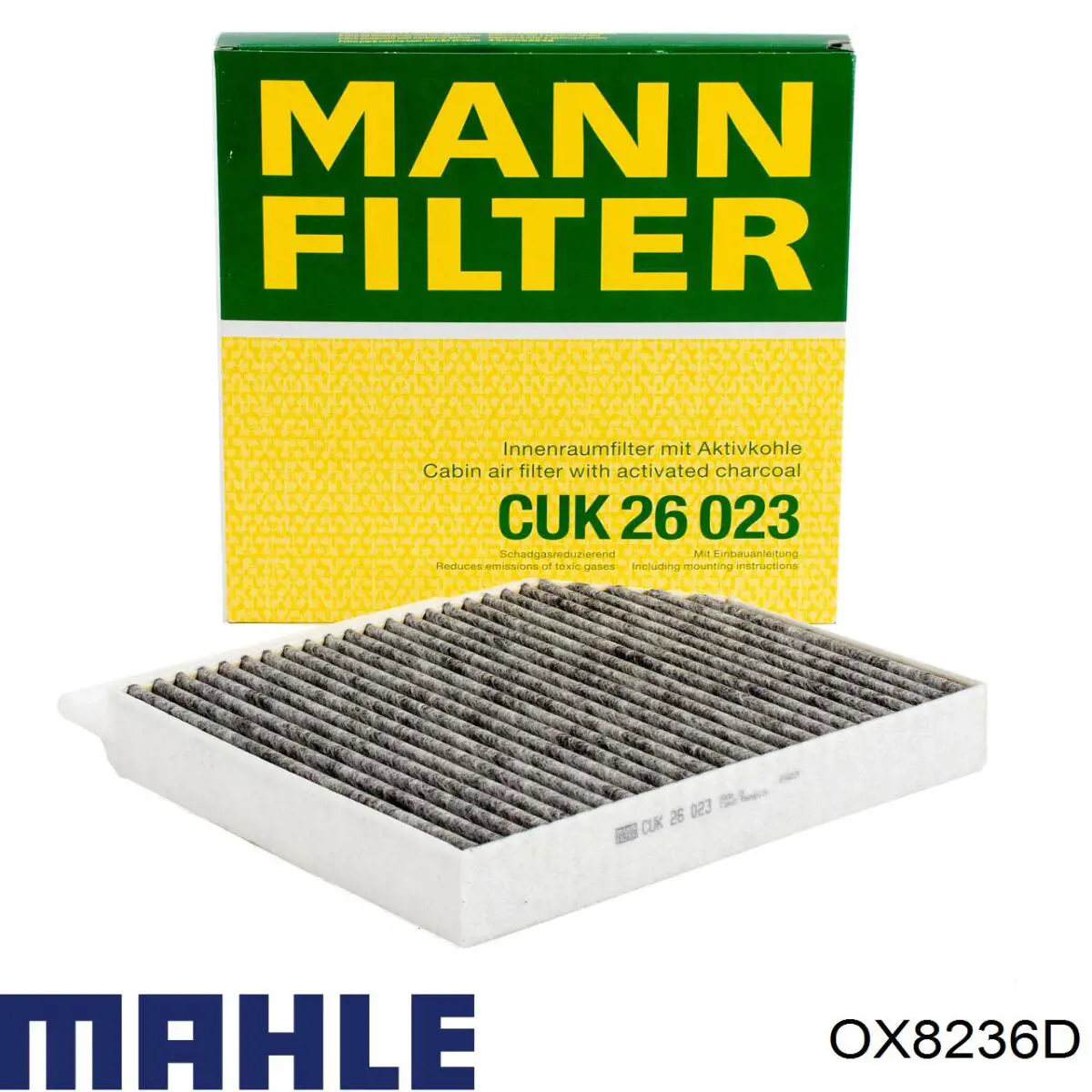 Filtro de aceite OX8236D Mahle Original