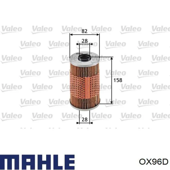 Filtro de aceite Mahle Original OX96D precio, desde 7,20 EUR