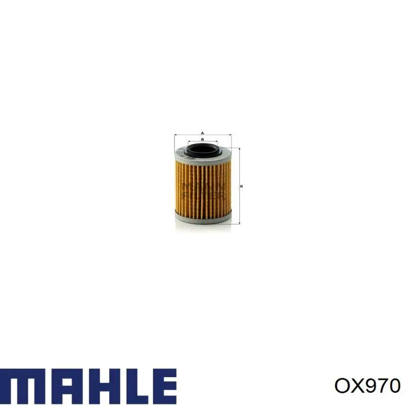 OX970 Mahle Original filtro de aceite