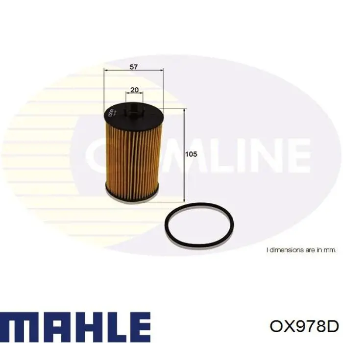 Filtro de aceite Opel Zafira P12