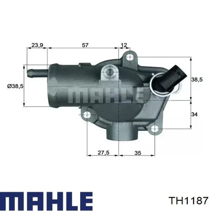 TH1187 Mahle Original Termostato de agua