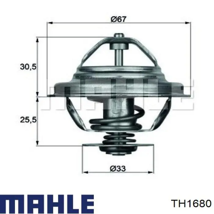 TH1680 Mahle Original termostato