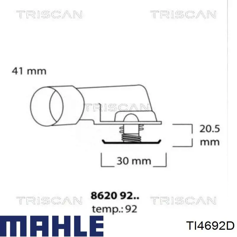 TI4692D Mahle Original termostato, refrigerante