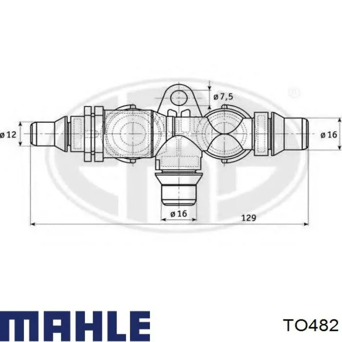TO482 Mahle Original termostato de aceite de transmision automatica
