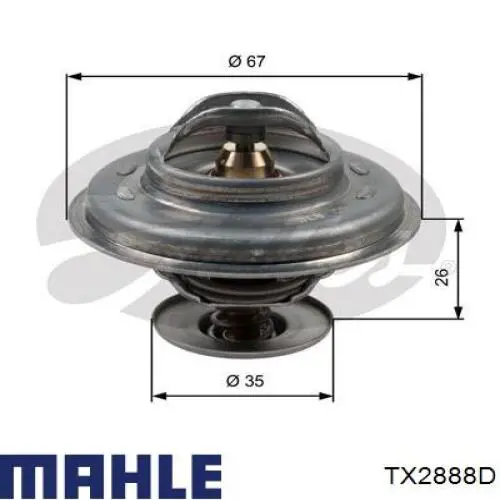 TX2888D Mahle Original termostato