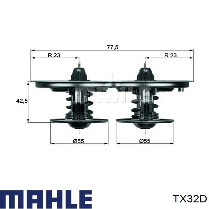 Termostato Mahle Original TX32D precio, desde 56,57 EUR