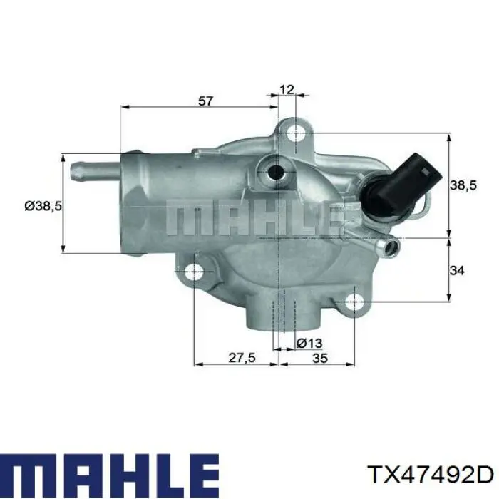 TX 474 92D Mahle Original termostato, refrigerante