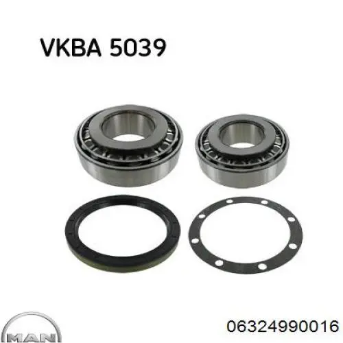 Cojinete de rueda delantero MAN 06324990016 precio, desde 29,33 EUR