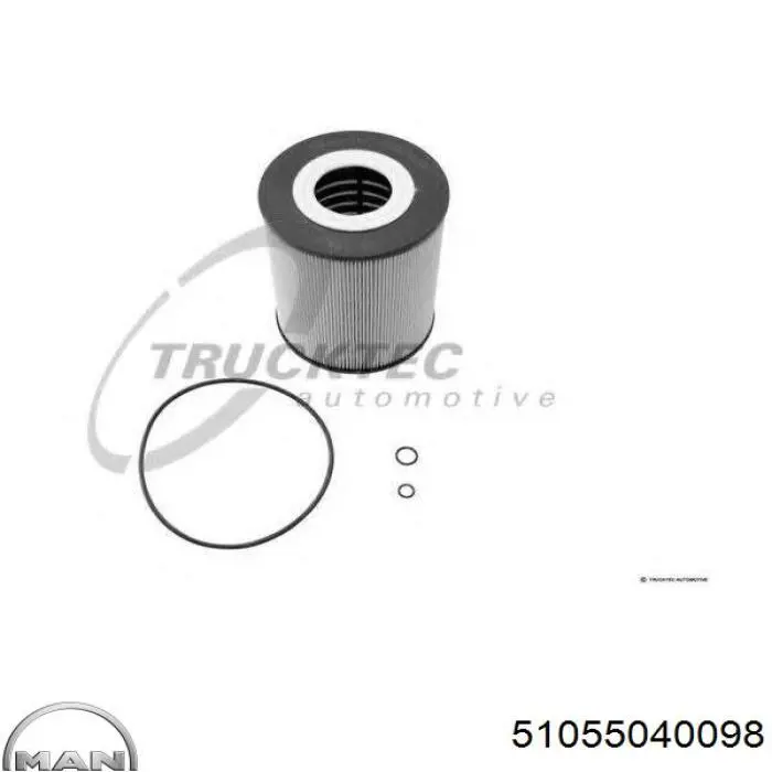 Filtro de aceite 51055040098 MAN