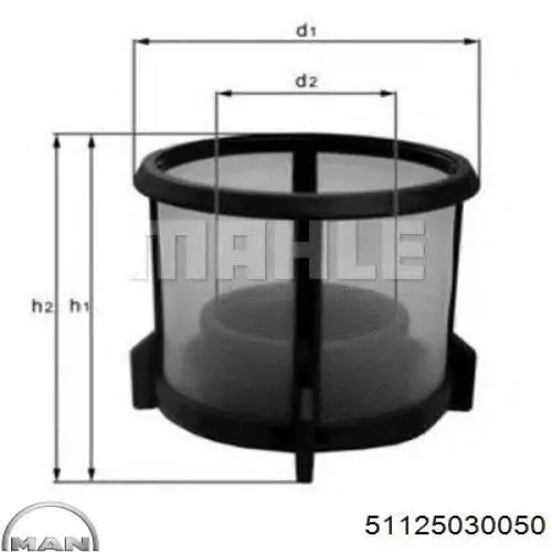 Filtro de gasoil Renault (RVI) 5001852912