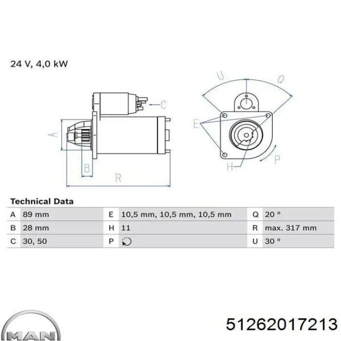 Comprar 51262017213 MAN Motores de arranque