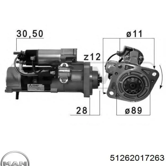 51262017263 MAN motor de arranque