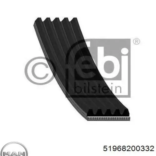 Correa de transmisión trapezoidal MAN 51968200332 precio, desde 15,49 EUR