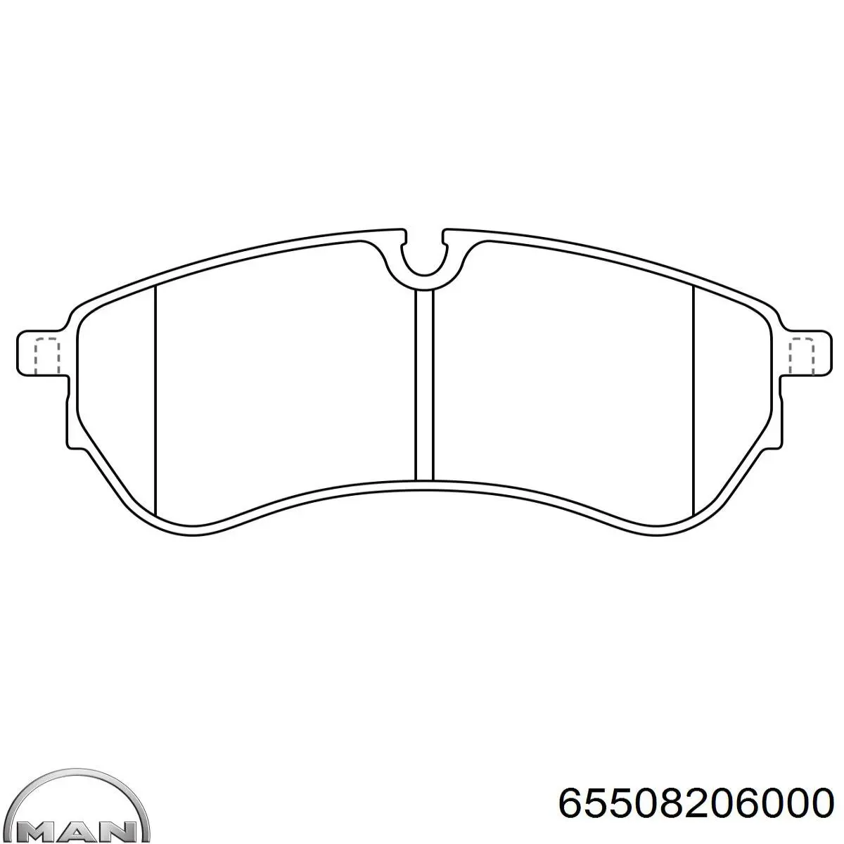 65508206000 MAN pastillas de freno delanteras