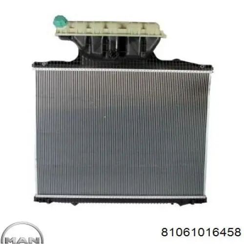 81061016458 MAN radiador refrigeración del motor