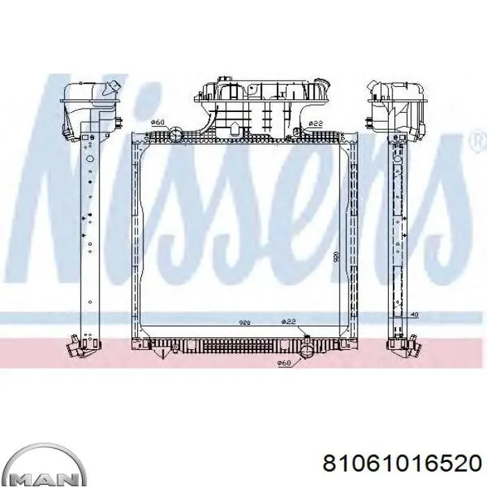 81061016520 MAN Refrigeración del motor