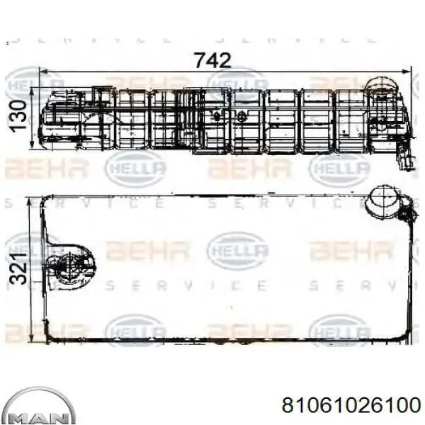Vaso de expansión 316232 Diesel Technic