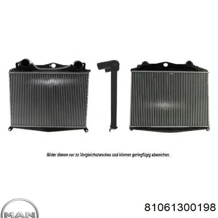 81061300198 MAN Radiador de intercooler
