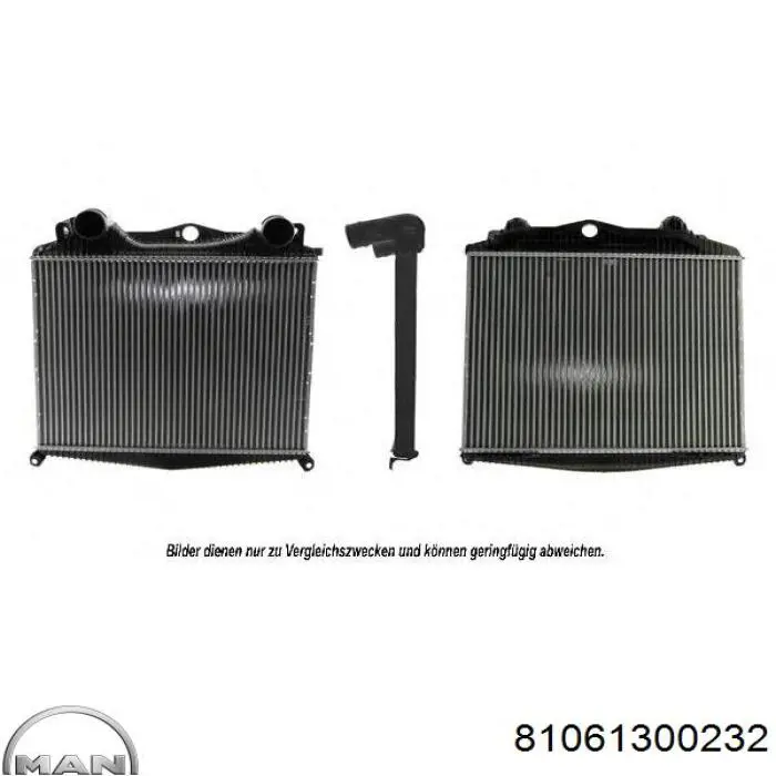 81061300232 MAN Radiador de intercooler