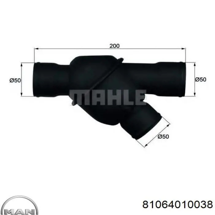 Carcasa del termostato MAN 81064010038 precio, desde 156,74 EUR