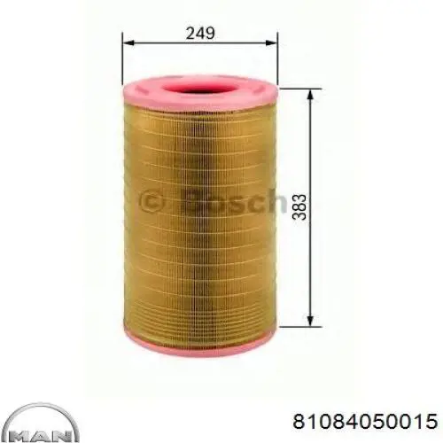 El filtro de aire MAN 81084050015 precio, desde 37,15 EUR