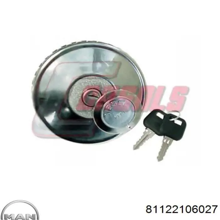 Tapa de depósito de combustible MAN 81122106027 precio, desde 9,59 EUR