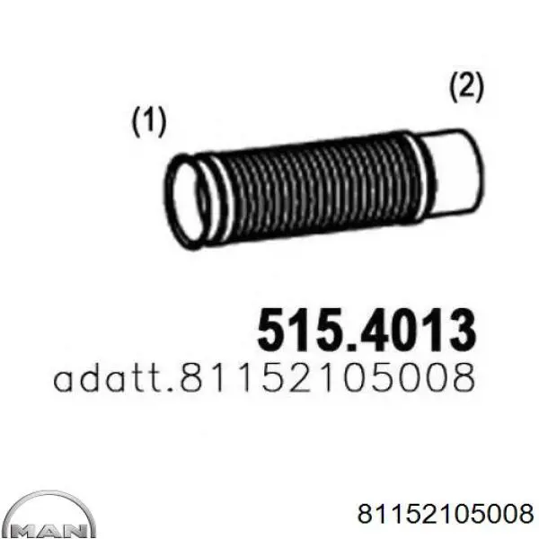 81152105008 MAN Tubo ondulado de escape