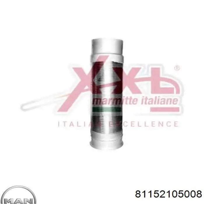 Tubo flexible de escape MAN 81152105008 precio, desde 42,85 EUR