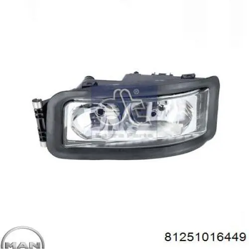 Faro izquierdo 81251016449 MAN