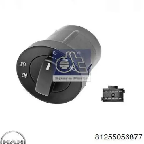 Interruptor de luces en el tablero MAN 81255056877 precio, desde 69,70 EUR