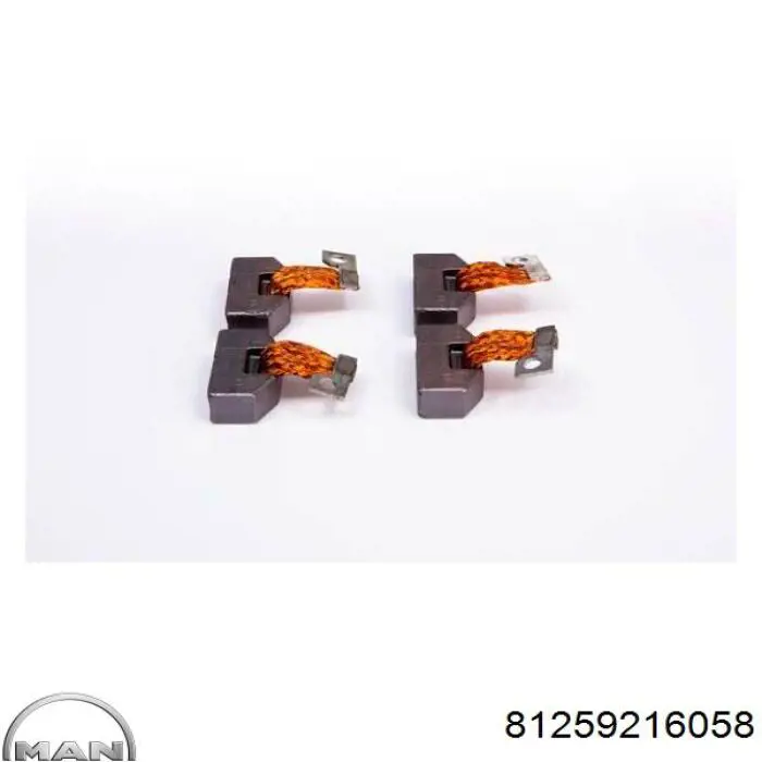 Escobilla de motor de arranque 81259216058 MAN