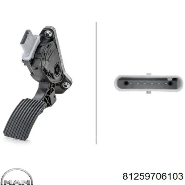 81259706103 MAN Pedal de aceleracion