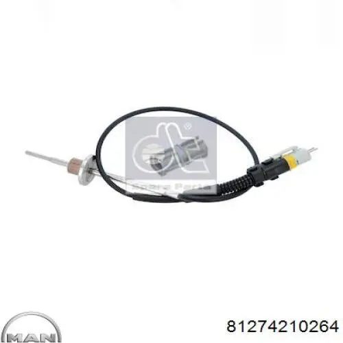 Sensor de temperatura de gases de escape en catalizador MAN 81274210264 precio, desde 53,06 EUR