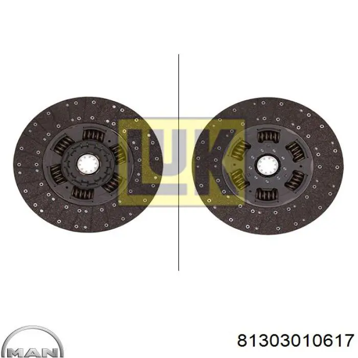 Disco de embrague MAN 81303010617 precio, desde 210,56 EUR