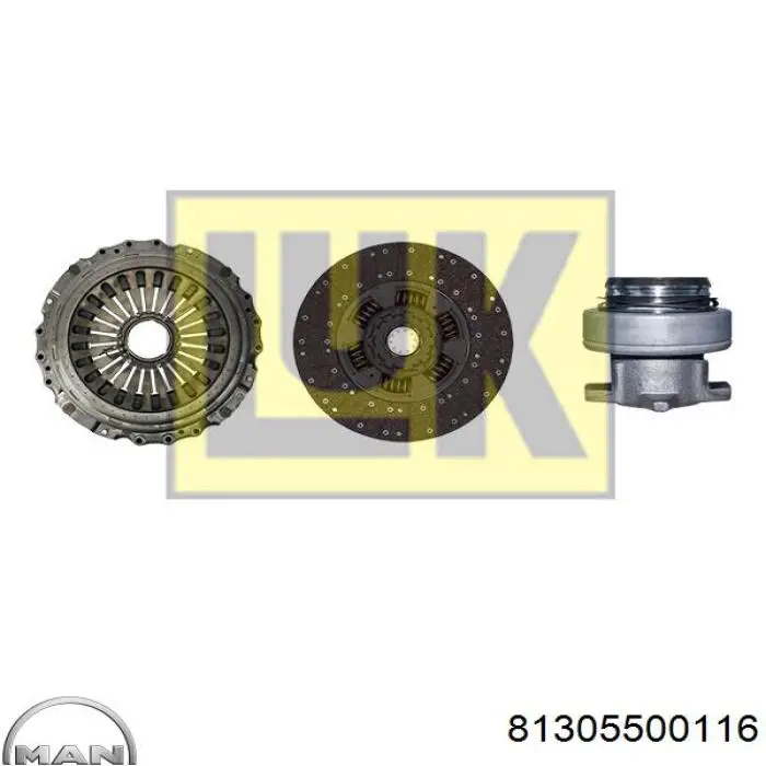 Cojinete de embrague 81305500116 MAN