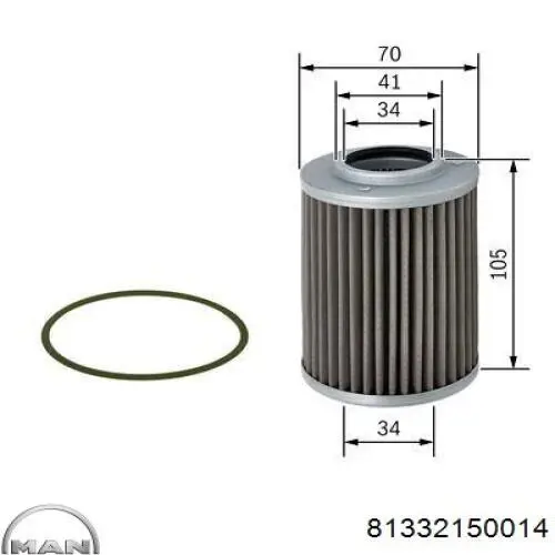 Comprar 81332150014 MAN Filtro de transmisión automática