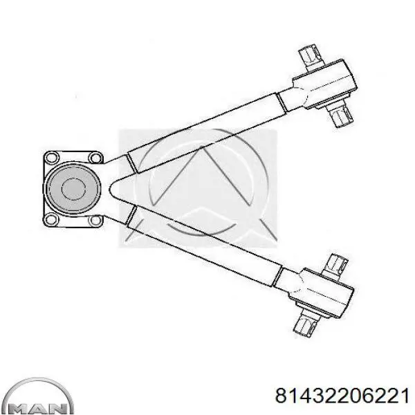 81432206221 MAN barra oscilante, suspensión de ruedas, brazo triangular