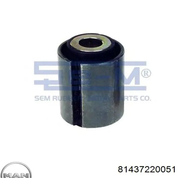 Silentblock delantero de ballesta trasera 81437220051 MAN