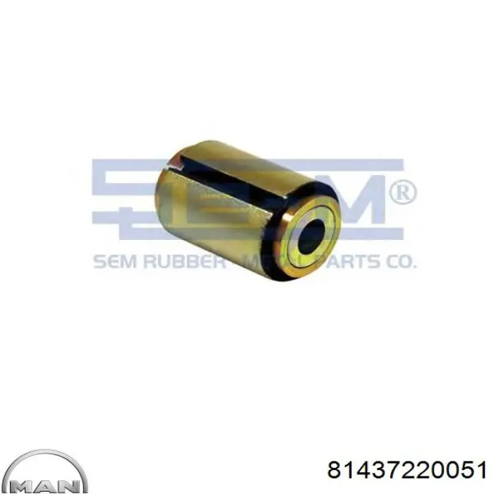 81437220051 MAN Silentblock delantero de ballesta trasera
