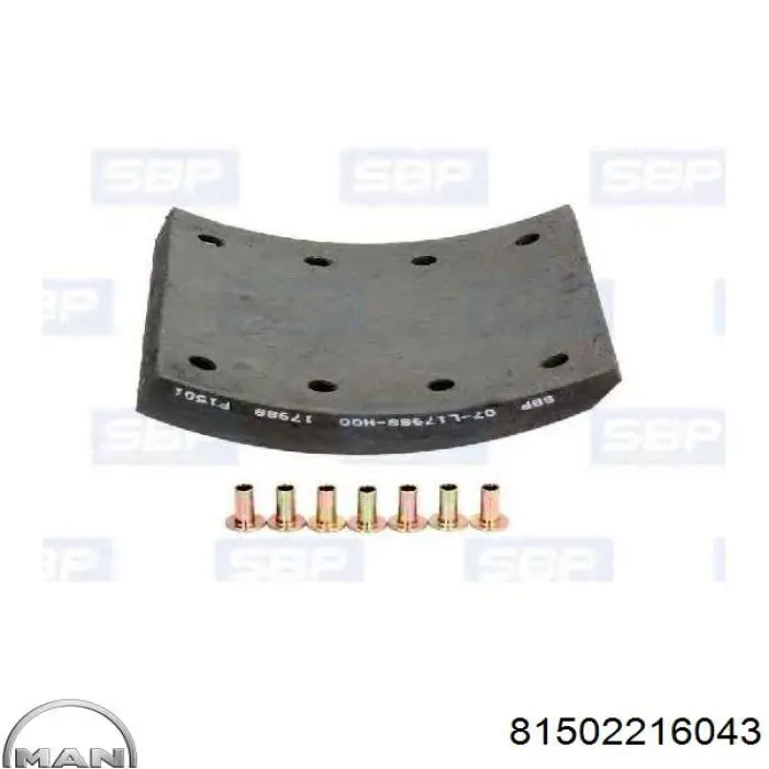 Zapatas de freno 65001795N00A8RV Fomar Roulunds