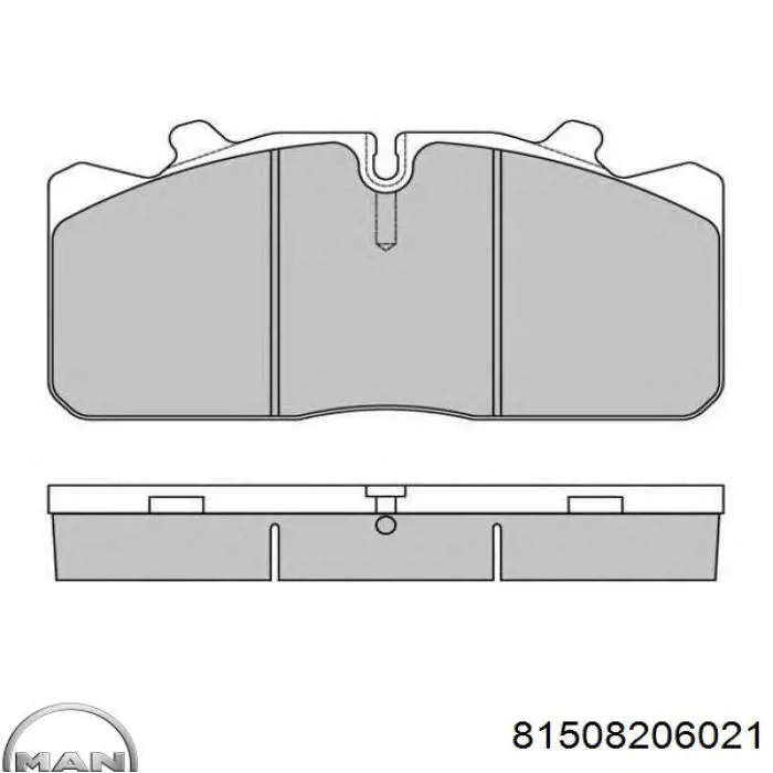 81508206021 MAN pastillas de freno delanteras