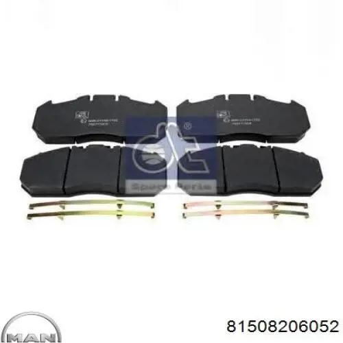 Pastillas de freno 81508206052 MAN